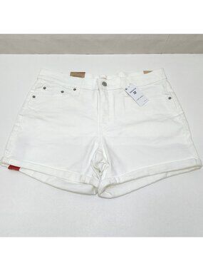 Levi's Mid-Length Mid Rise Shorts Size 32 Cuffed Slim Through Hip Original Style